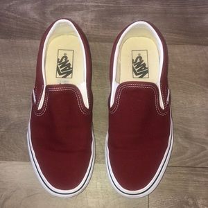 Burgundy Vans